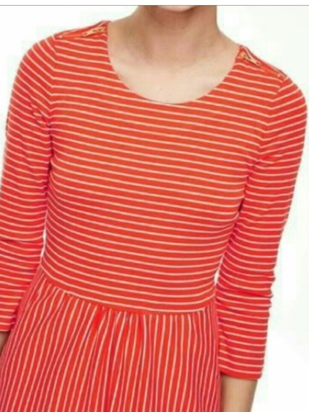 Boden women’s 8R, Janie Red Striped Dress with pockets. - Picture 6 of 10